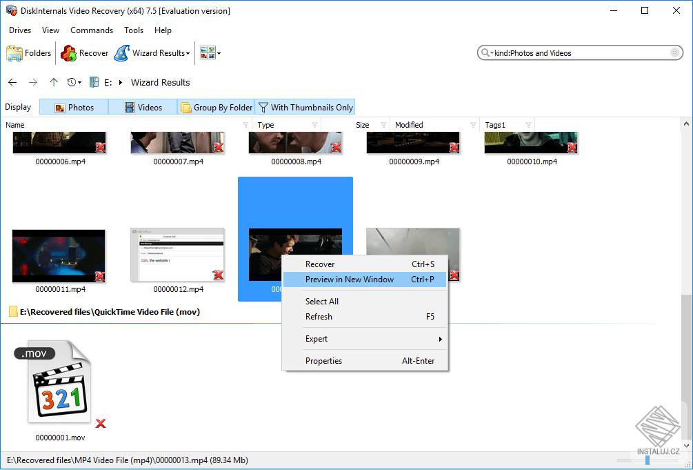 Diskinternals Video Recovery