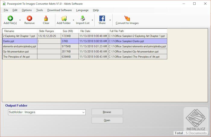 Convert Powerpoint to Images 4dots