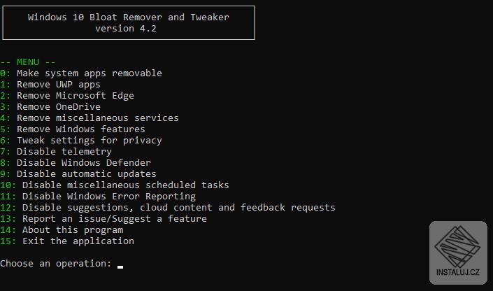 Windows 10 Bloat Remover and Tweaker