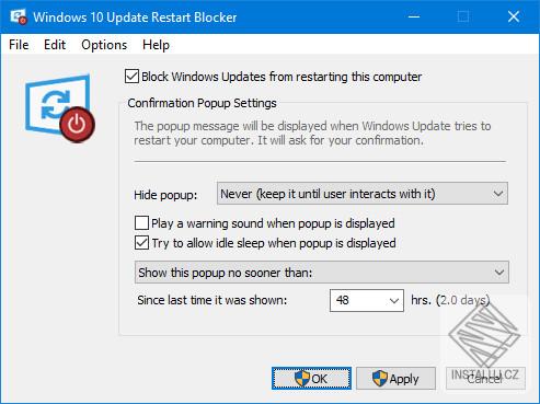 Windows 10 Update Restart Blocker