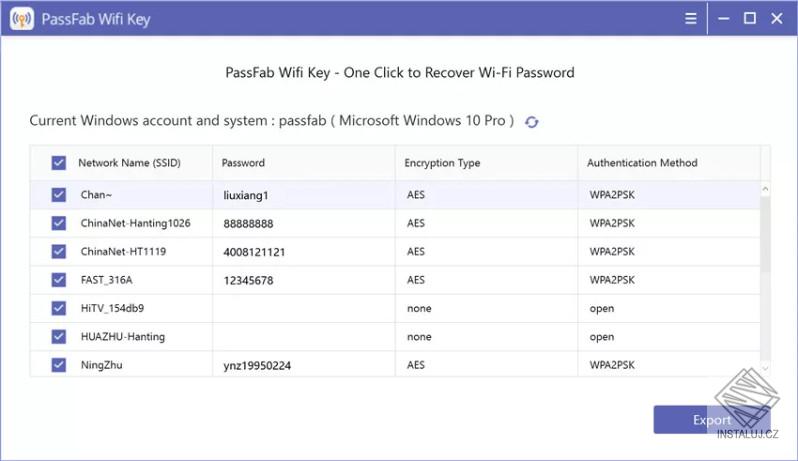 PassFab Wifi Key