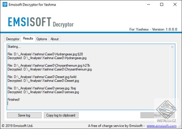 Emsisoft Decryptor for Yashma