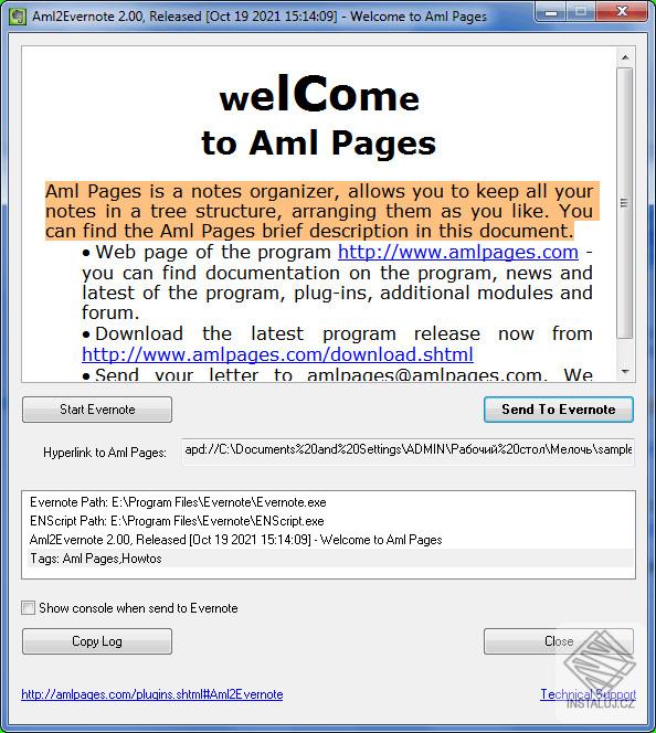 Aml2Evernote