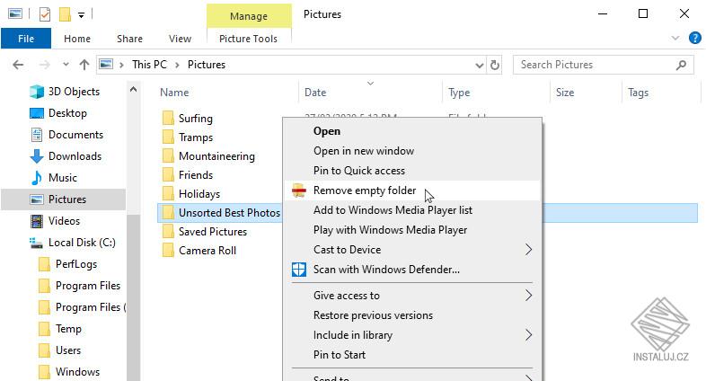 Remove Empty Folder