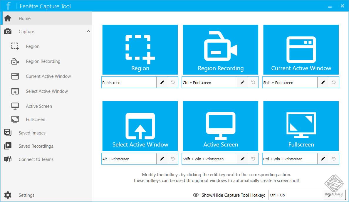 Fenetre Capture Tool