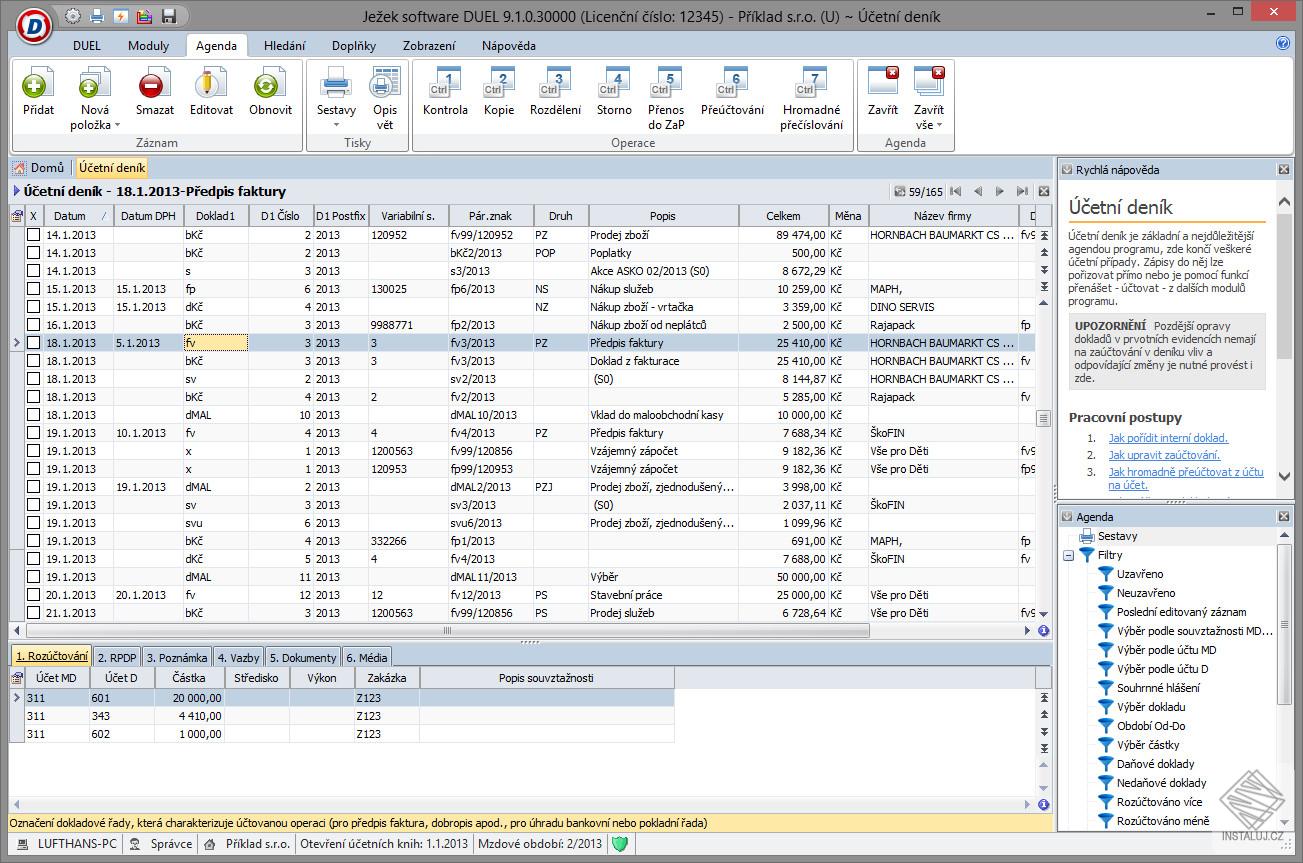 Ježek software DUEL