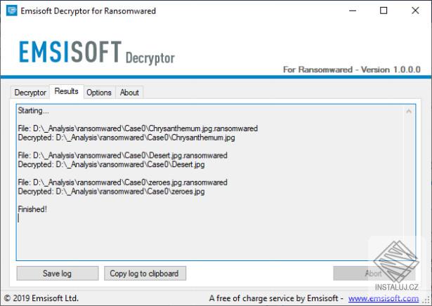 Emsisoft Decryptor for Ransomwared