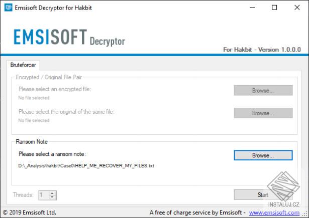 Emsisoft Decryptor for Hakbit
