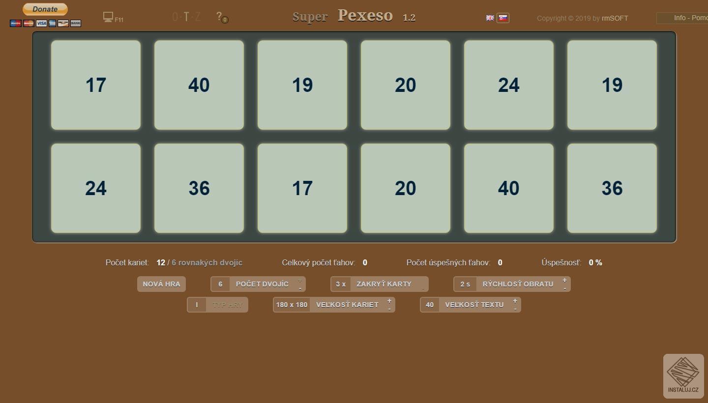 Pexeso - F - Hendikepovaní - slabozrací
