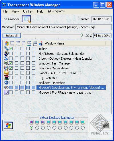 Transparent Window Manager