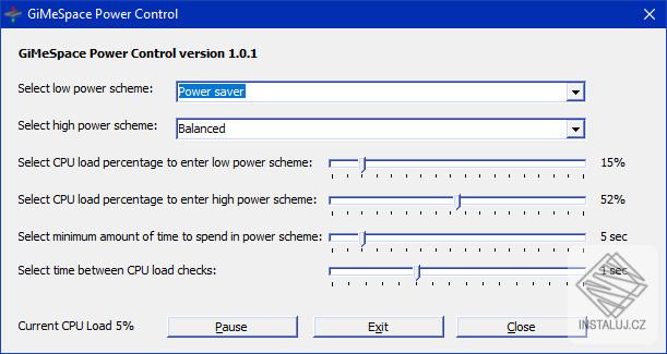 GiMeSpace Power Control