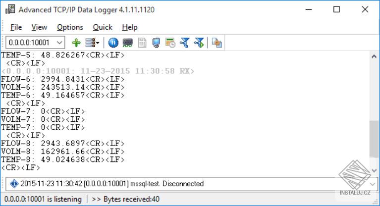 Advanced TCP/IP Data Logger