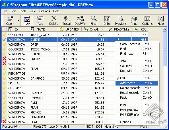 DBFView