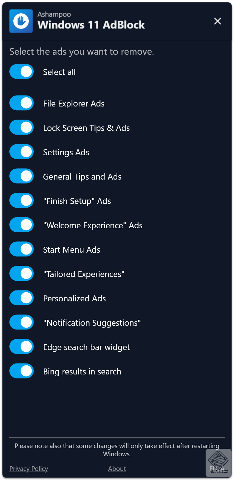 Windows 11 AdBlock