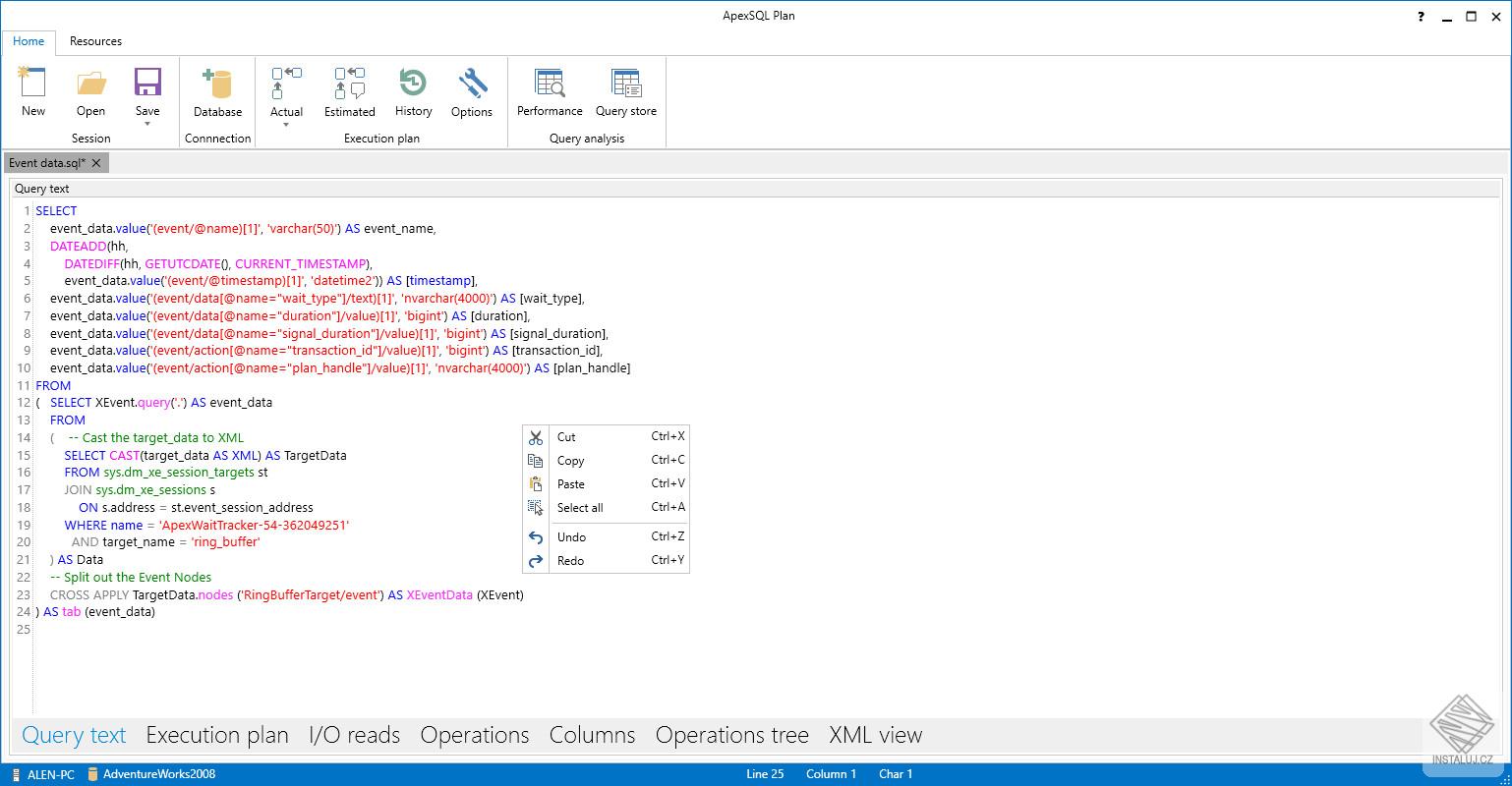 ApexSQL Plan