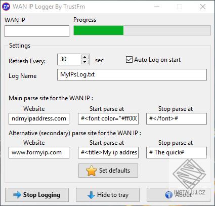 WAN IP Logger
