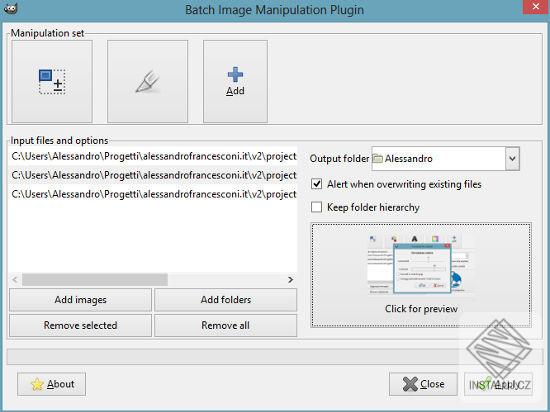 BIMP - Batch Image Manipulation Plugin