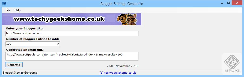 Blogger Sitemap Generator