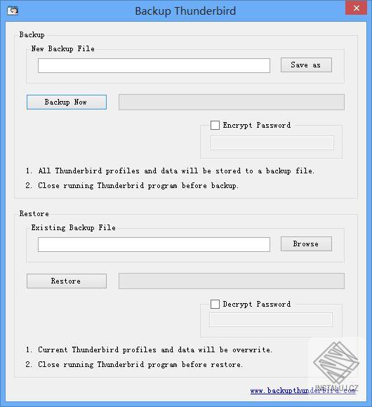 Backup Thunderbird