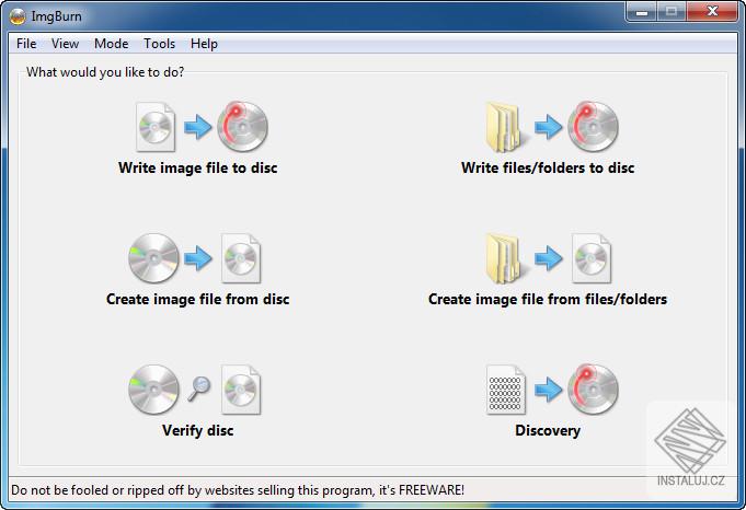 ImgBurn CZ lokalizace