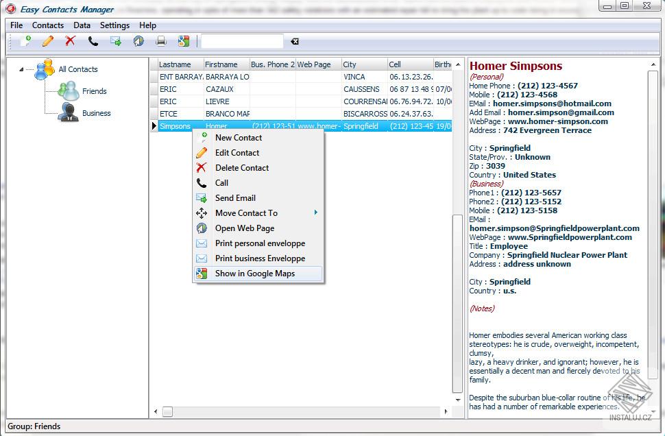 Easy Contacts Manager