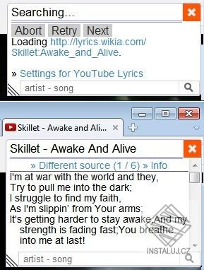 YouTube Lyrics Safari