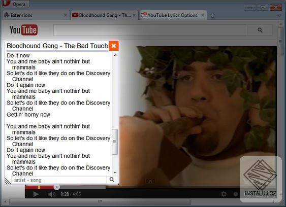 YouTube Lyrics Safari