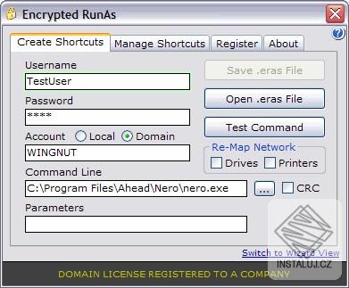 Encrypted RunAs