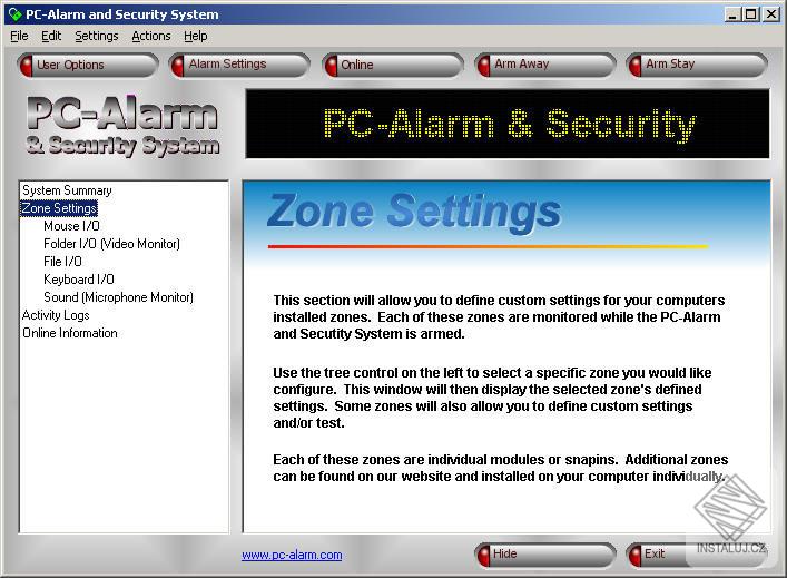 PC-Alarm and Security System