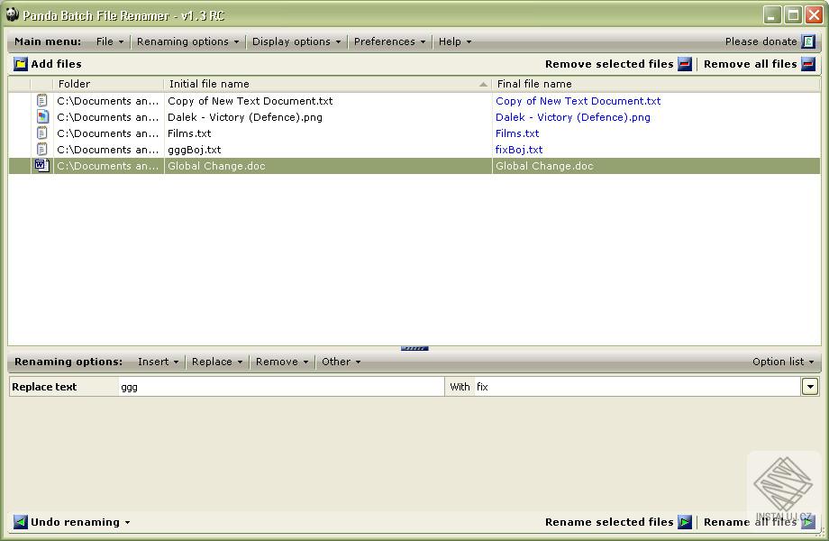 Panda Batch File Renamer