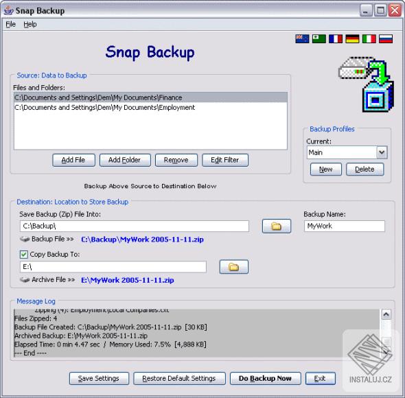 Snap Backup