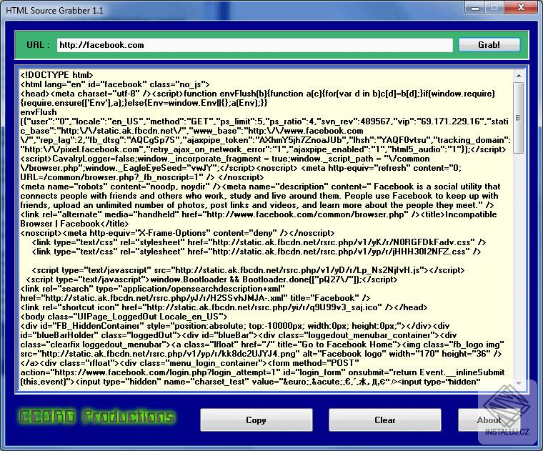 HTML Source Grabber