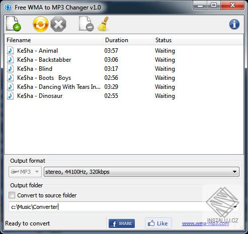 Free WMA to MP3 Changer