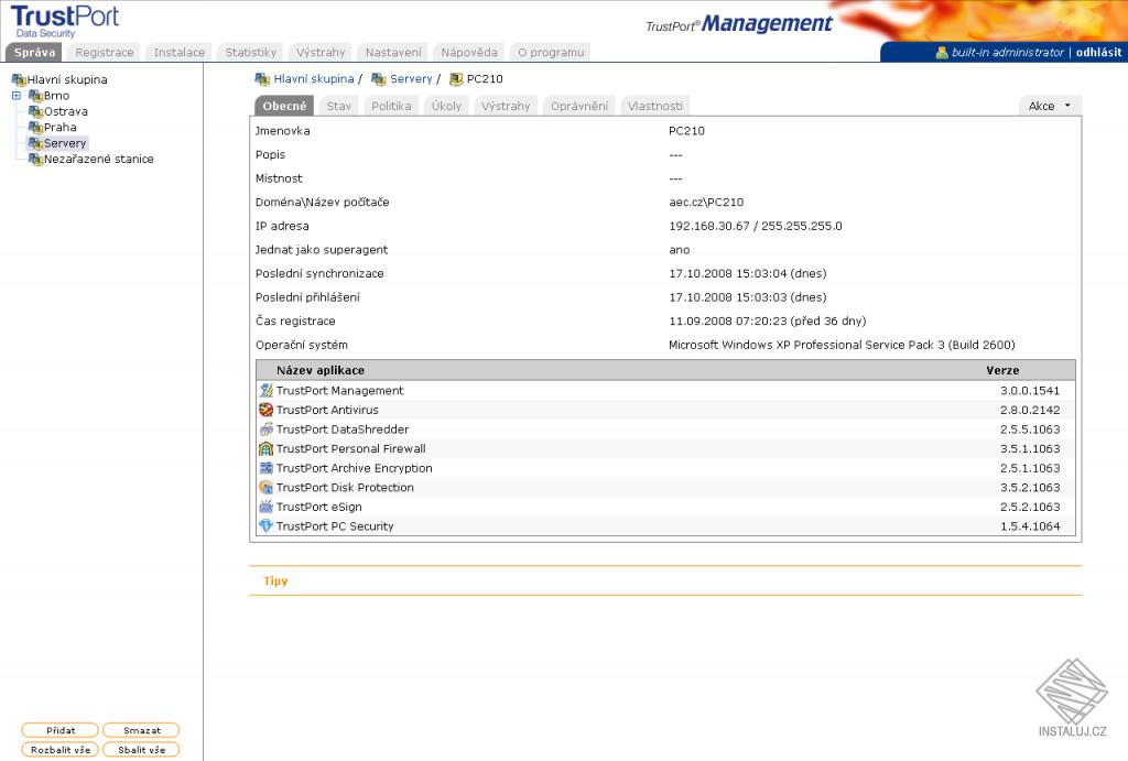 TrustPort Management 2012 Server