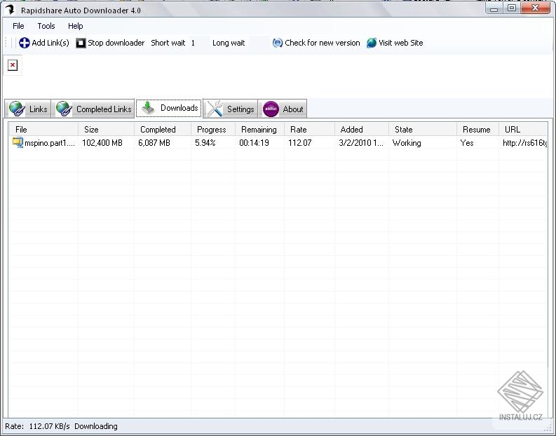Rapidshare Auto Downloader