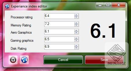 Experiance index editor