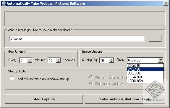 Automatically Take Webcam Pictures Software