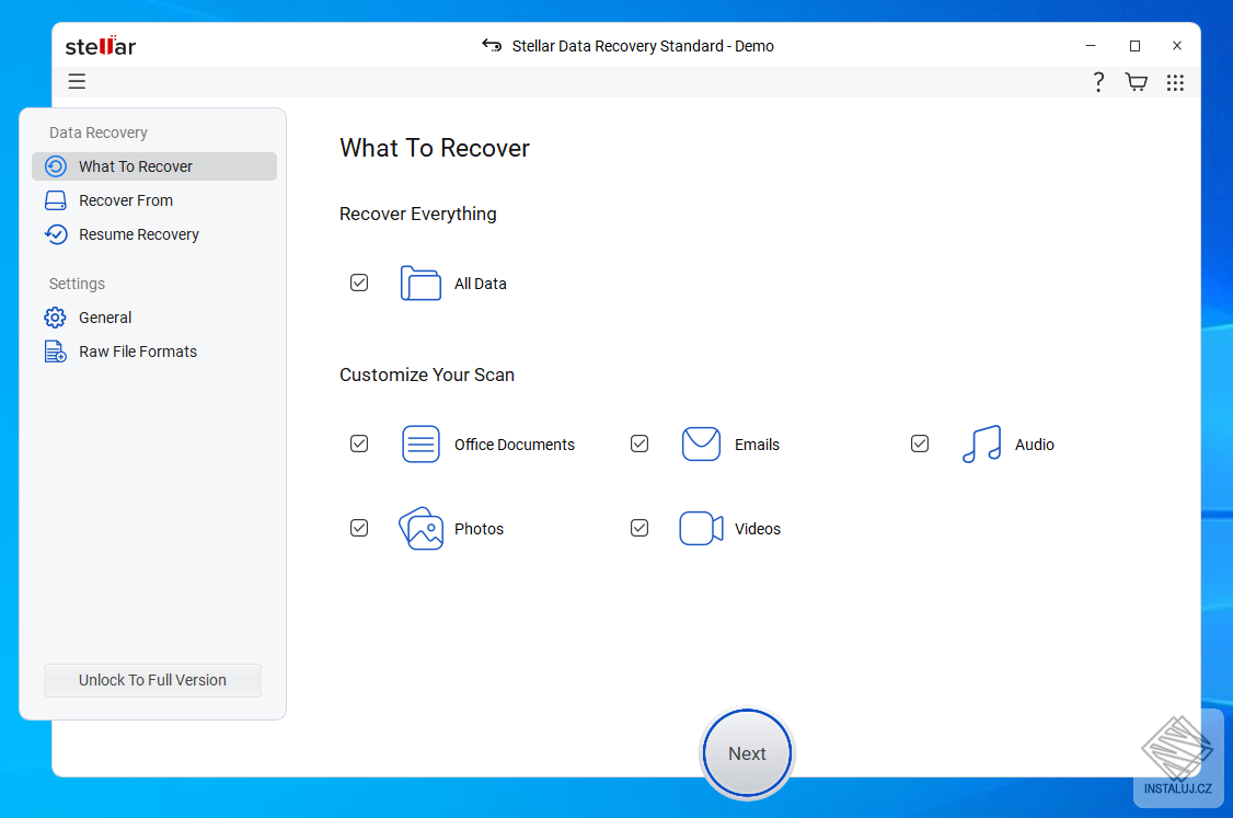 Stellar Data Recovery