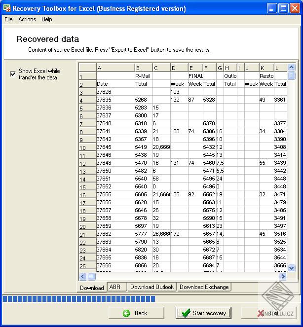 Recovery Toolbox for Excel