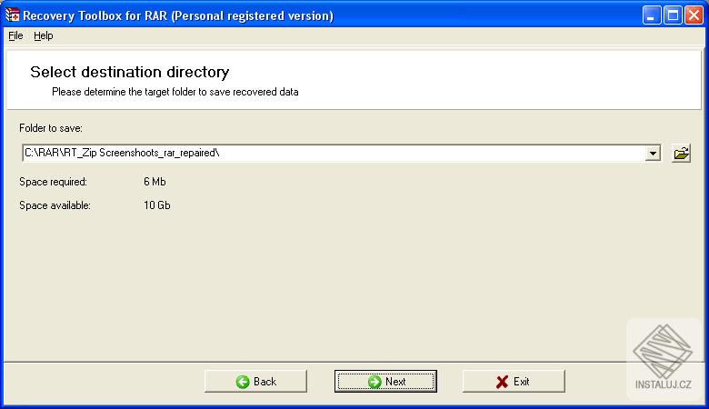 Recovery Toolbox for RAR