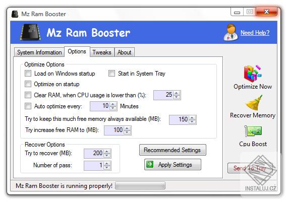 Mz Ram Booster