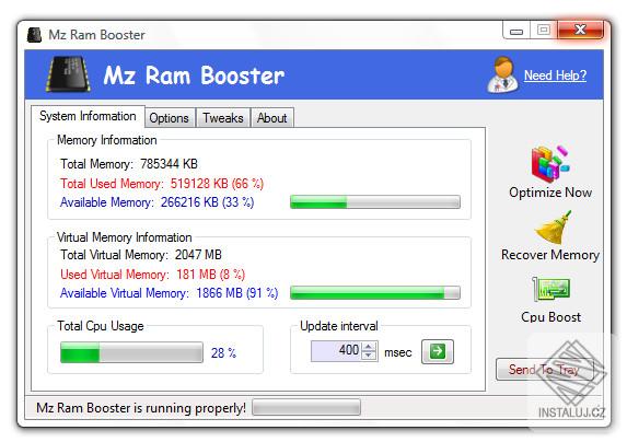 Mz Ram Booster