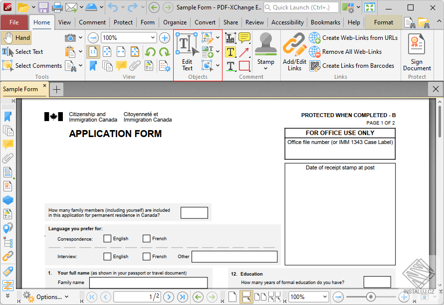 PDF-XChange Editor