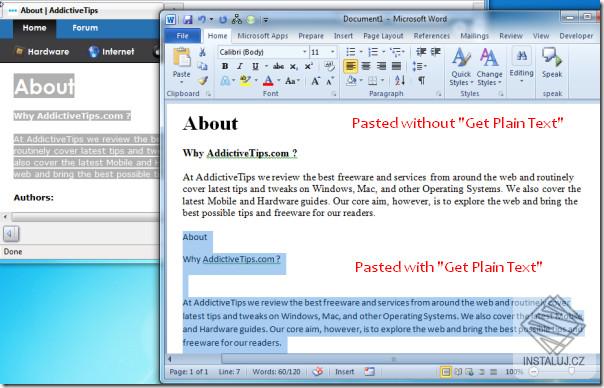 Get Plain Text