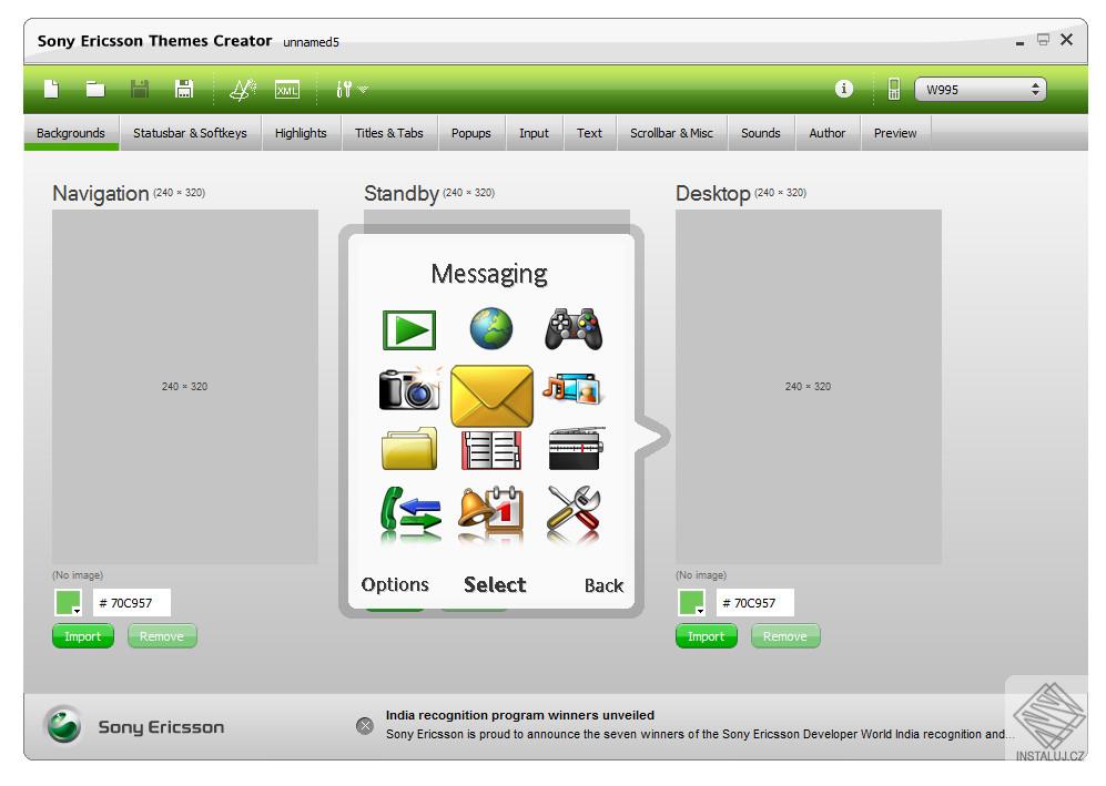SonyEricsson Themes Creator