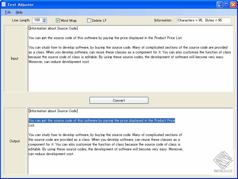 Text Adjuster