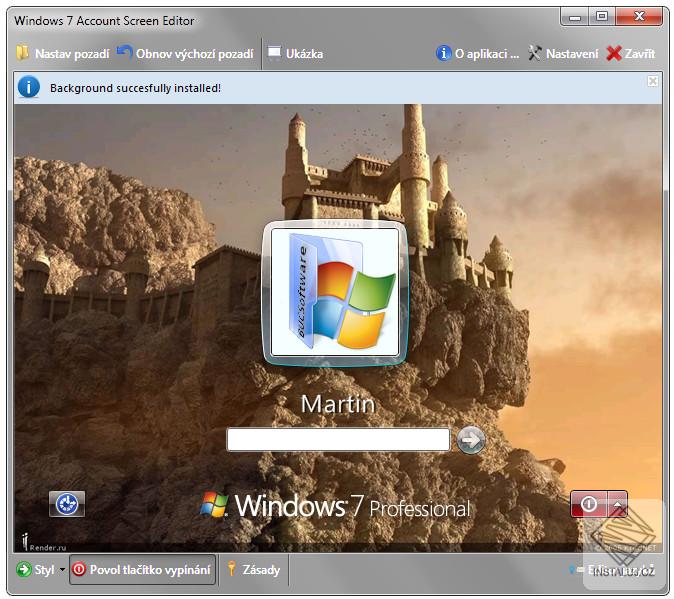 Windows 7 Logon Screen Editor