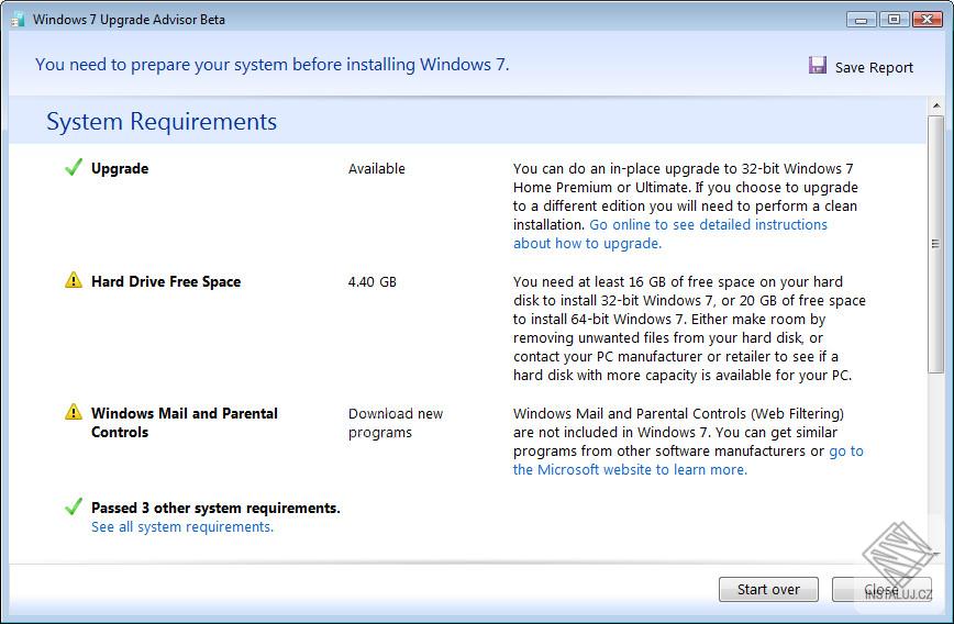 Windows 7 Upgrade Advisor