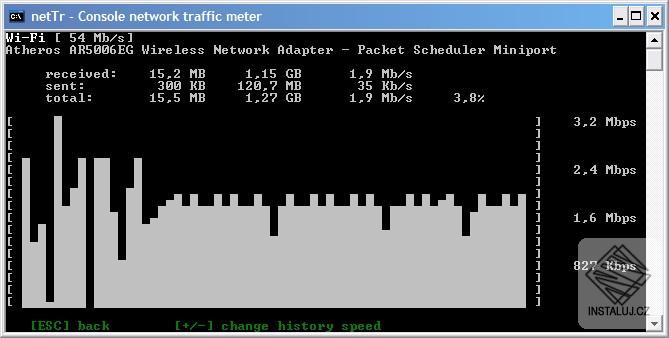 netTr - network traffic monitor