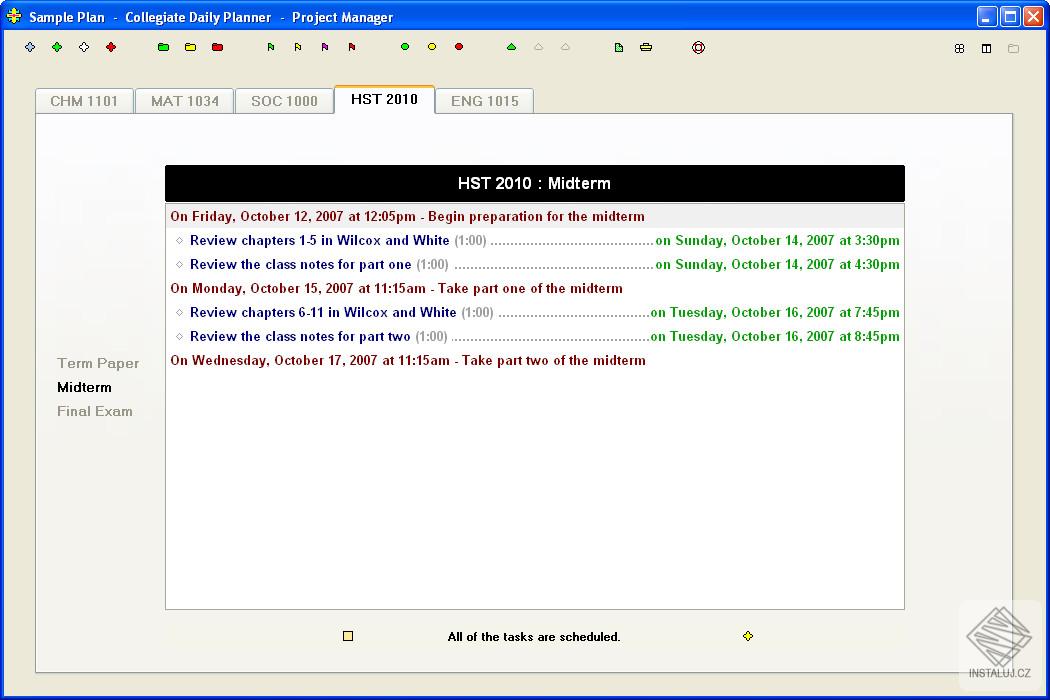 Collegiate Daily Planner